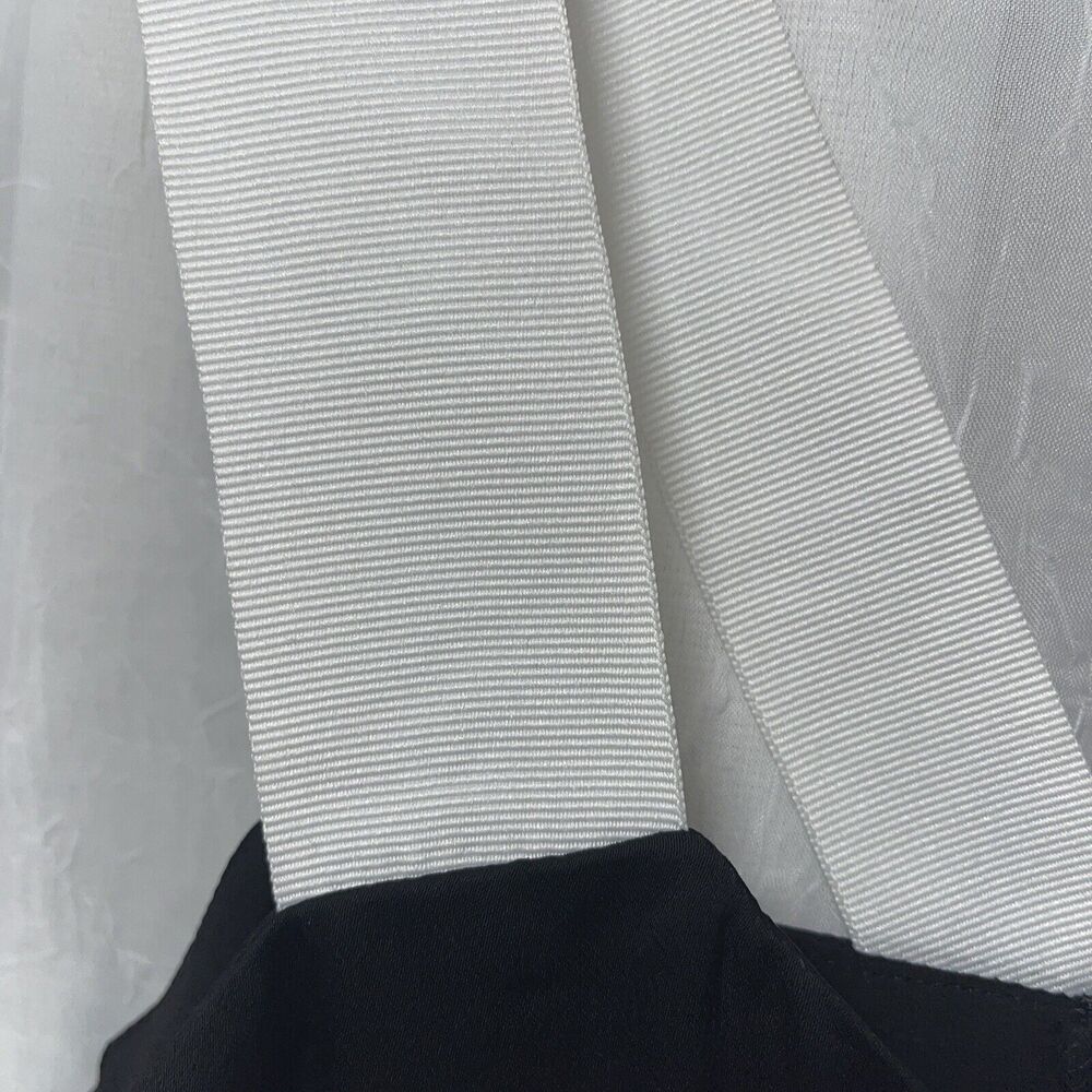 Banana Republic Black Grosgrain Straps Lined Blouse Top Tank Size Med NWT - Picture 3 of 7